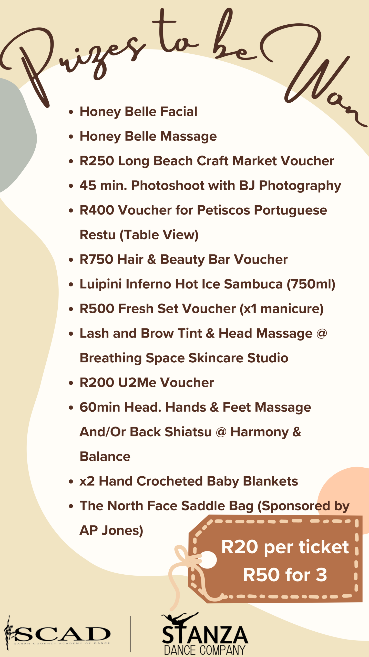 SCAD & STANZA Grahamstown Raffle Tickets - Image 3